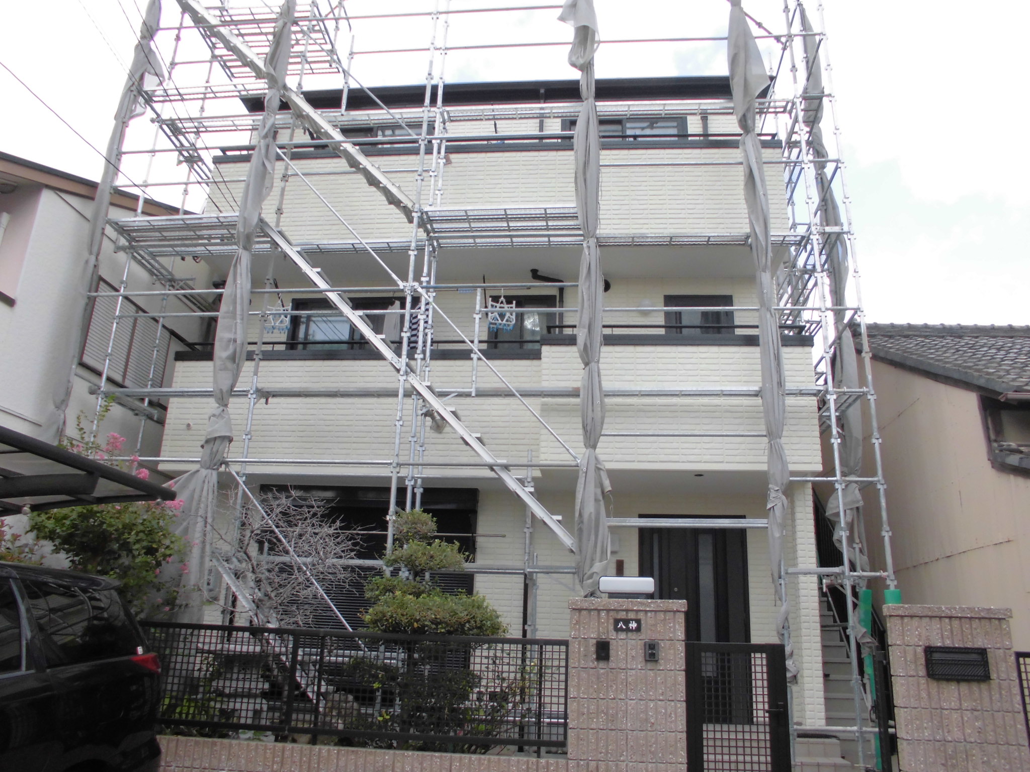 中村区Y様邸S造3階建住宅外壁塗装改修工事