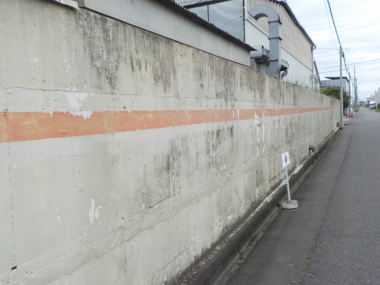 北名古屋市Y工場塀塗装改修工事