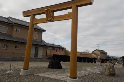 稲沢市K神社鳥居塗装